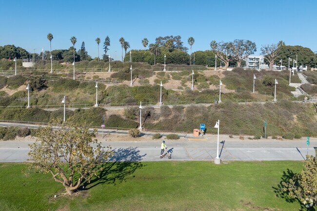 Head down to Junipero Beach to ride or walk the beach trail.