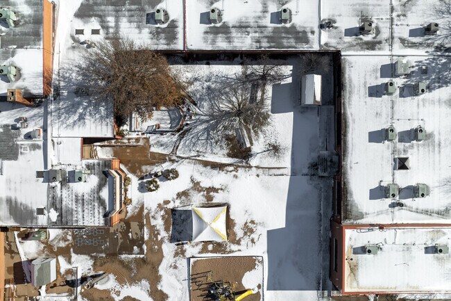 Here is a top down view of Oatville Elementary School.