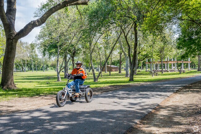 The trails are great for riding in Discovery Park.