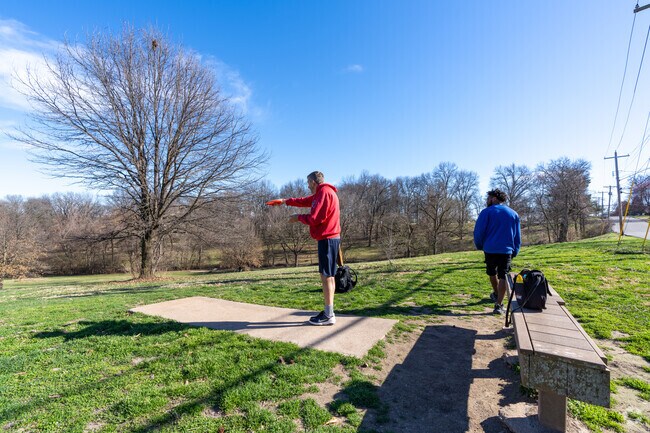 Enjoy the sunshine and some disc golf at Endicott Park near Saint John.