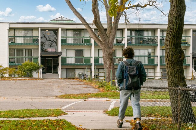 A selection of apartments provide students and residents affordable options in Ypsi Riverside.