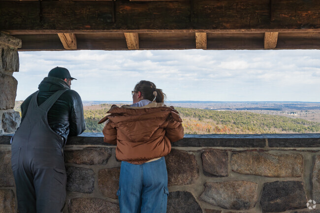 Blue Hills Reservation is known for being a hot destination for hikes with destination towards the Eliot Tower - Great Blue Hill near Milton Center.