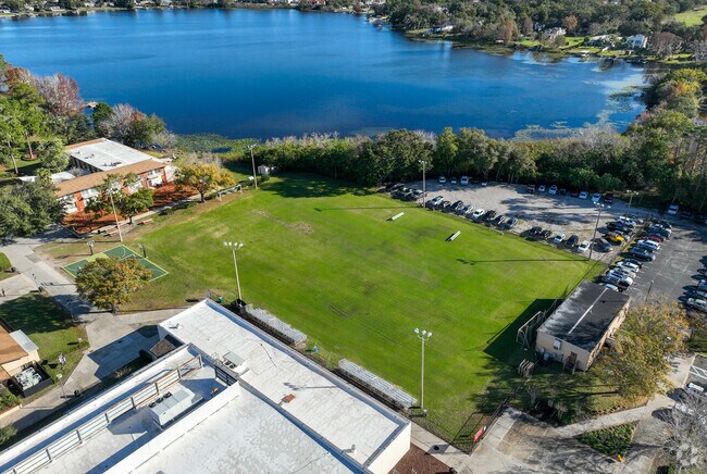 Bishop Moore Catholic High School has a large athletics area and football field.