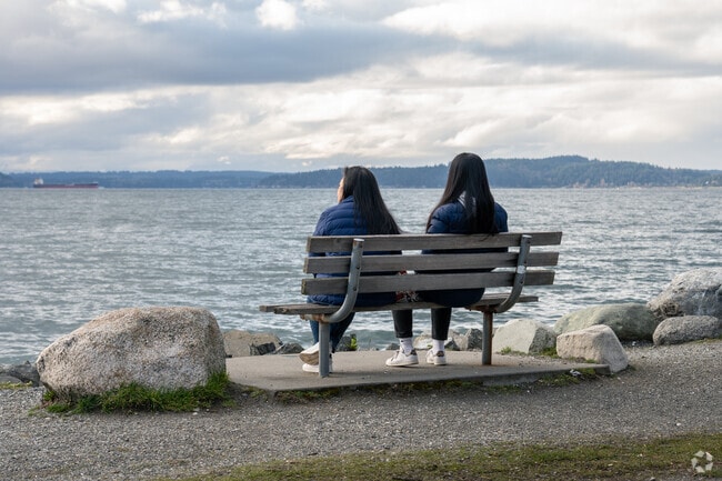 Take in the peaceful scenery at the beach in Fauntleroy.