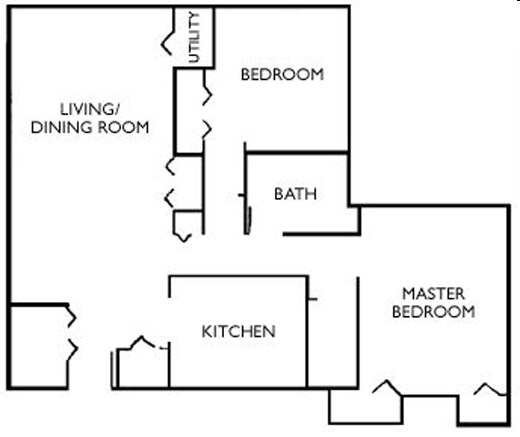 2BR/1BA