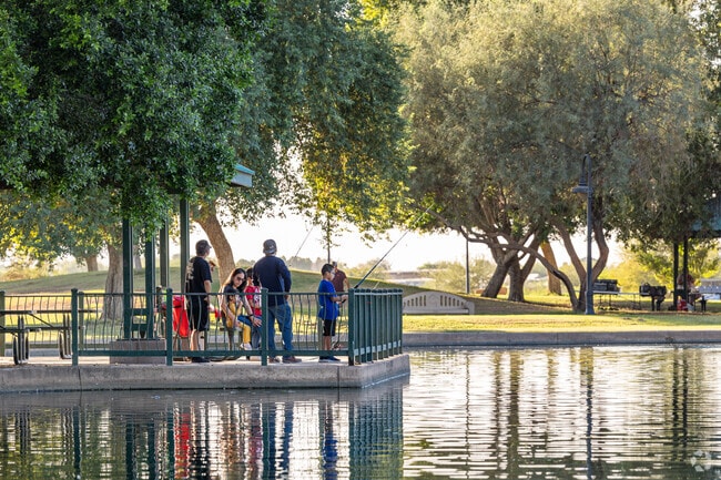 West Wetlands Park in Yuma has a pond that attracts families who can enjoy fishing and swimming.