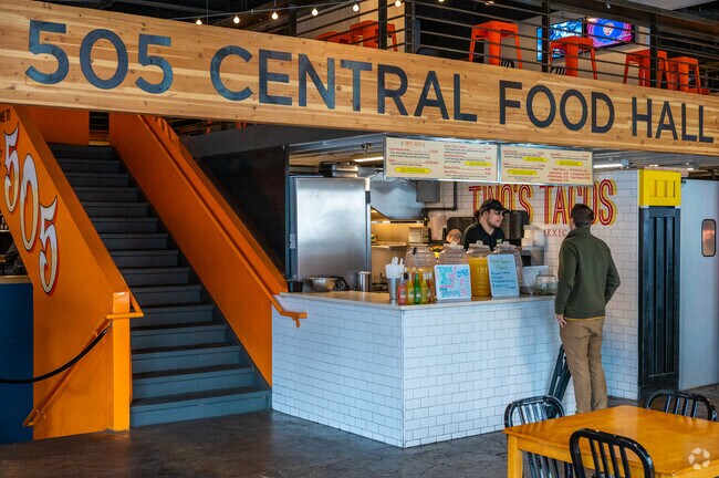 505 Central Food Hall is located on Central (History RT 66) and is home to nine local vendors.