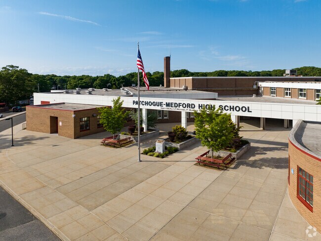 Patchogue-Medford High School, where US Navy Seal Hero Michael Murphy attended school.