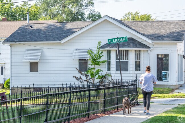 Residents of Vinton enjoy walking their furry friends throughout the neighborhood.