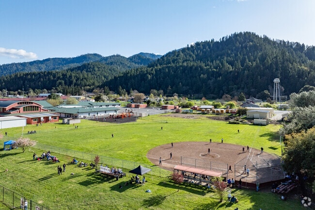 Hoopa Valley Elementary School is located in the center of the Hoopa Valley and surrounded by the Six Rivers National Forest.
