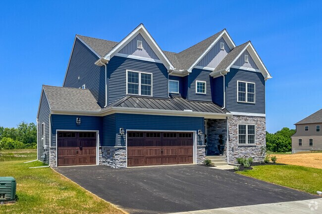 Large, new construction homes are being built in Hornig.