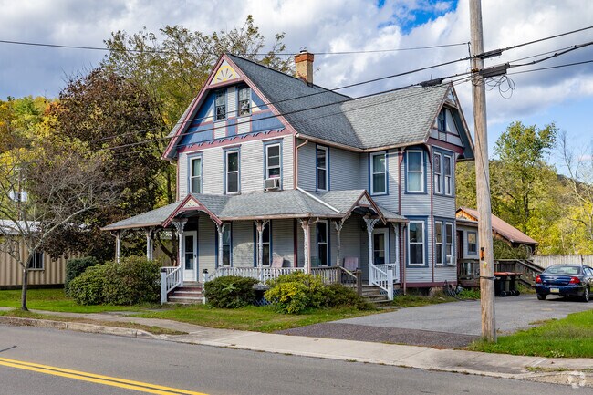 Jordan has some large and well maintained ornate Victorian homes.