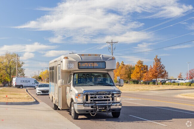 Edmond Citylink buses serve the Oak Brook area, but residents prefer driving.