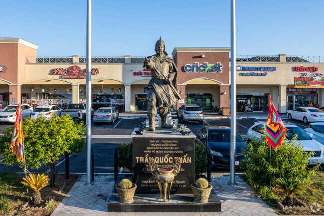 Tran Hung Dao Statue in Little Saigon commemorates the Tran Dynasty Vietnamese commander.