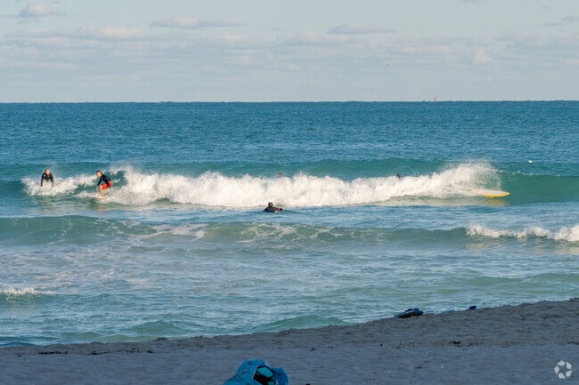Surfing at South Beach is a favorite pastime for island residents.