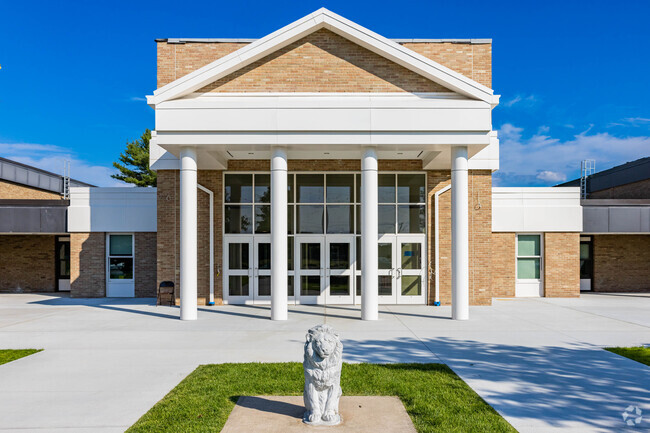 Thomas J. Lahey Elementary in Greenlawn displays their mascot proudly.
