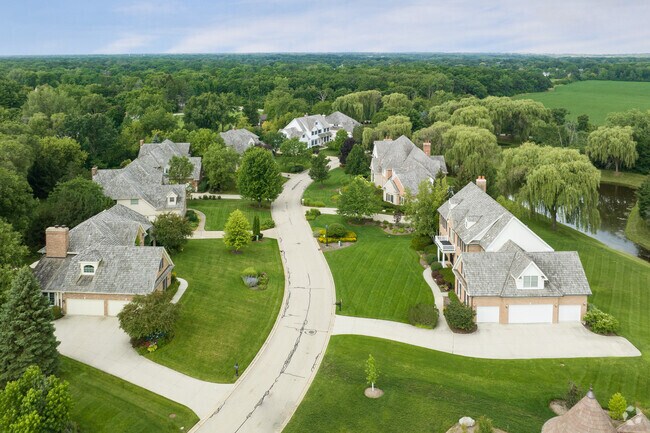 Most homes in Green Oaks sit on half acre lots with vast front yards.