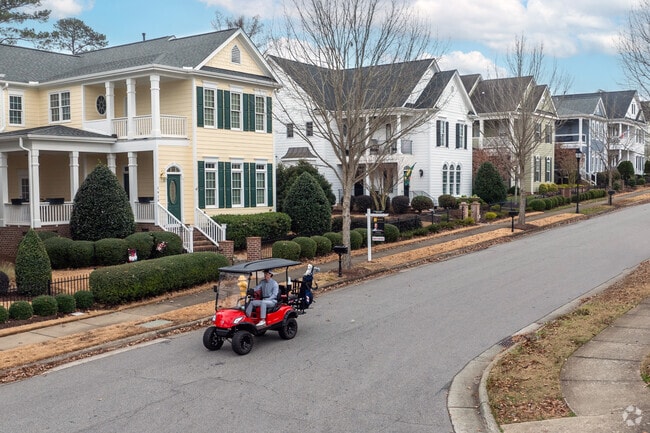 In Holly Springs some homes might back up to the 12 Oaks golf course or its club.