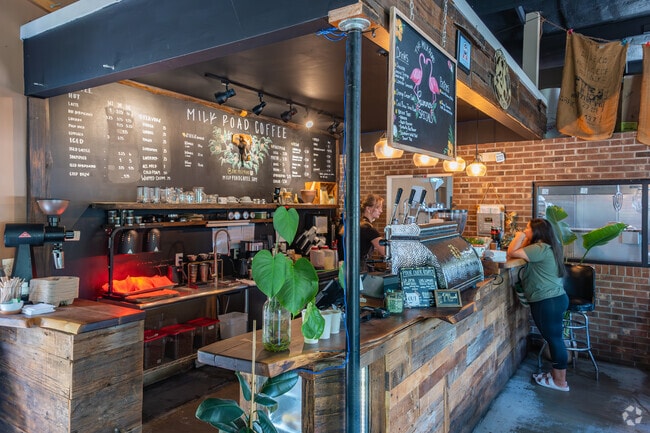 Jacksonville residents in Half Moon go to The Milk Road coffee shop for delicious treats and drinks.