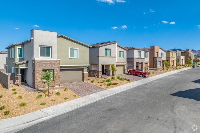Newer, single-family homes built in Black Mountain Nevada, a suburb of Las Vegas.