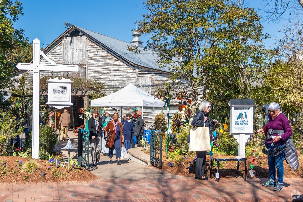 Our annual Fearrington Folk Art Show features the work of self-taught artists who are deeply influenced by the spirit of folk art, raw vision, naïve art, primitivism and outsider art.