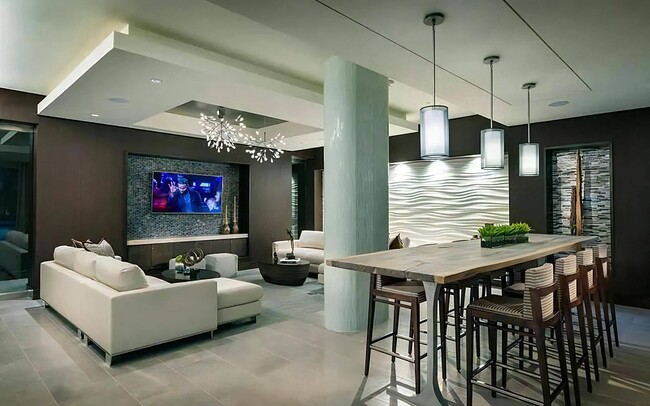 Lounge with Couches and Bar Seating