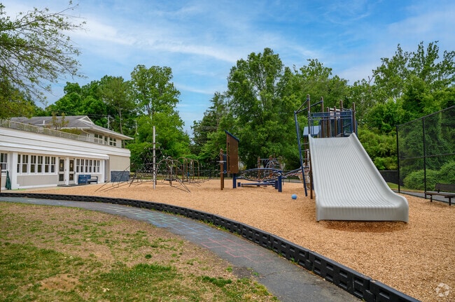 A playground at Browne Academy in the Virginia Hills neighborhood is popular during recess.