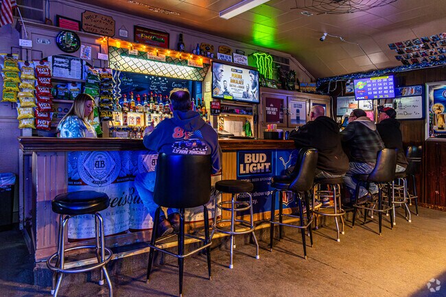 Wolf Lake residents can stop in at the Wolf Lake Tavern for a drink and a game of pool.