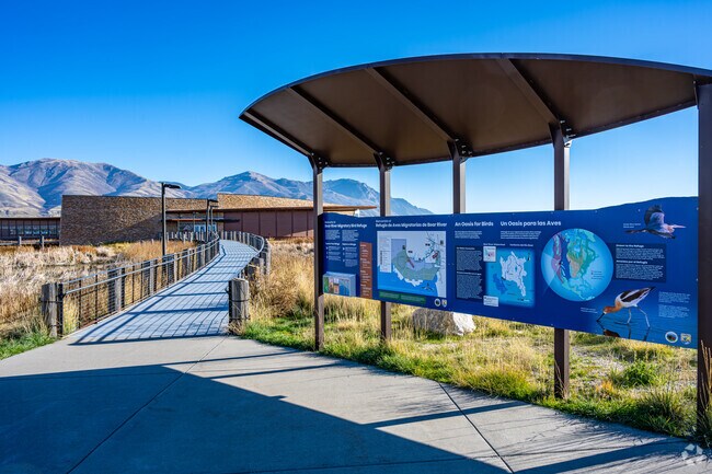 The Bear River Refuge Center blends nature and design near Perry, Utah.
