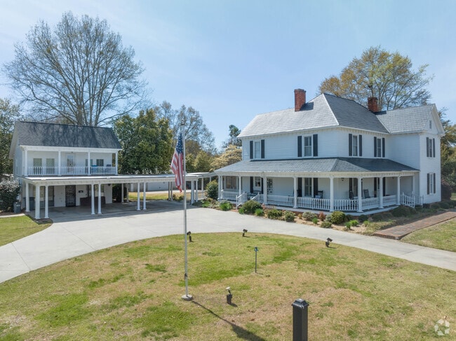 Liberty features several larger old homes righ on Main St.
