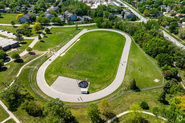 Kids love walking, running and playing at Woverine Field.
