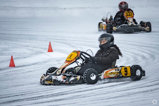 In winter, Cattle Creek's local pond transforms into a go-karting paradise, where families and friends can enjoy thrilling rides on ice. It's a unique way to embrace the season's fun and adventure together.