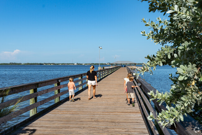 The large pier located at Ryckman Park is a popular destination for residents of Melbourne Beach.