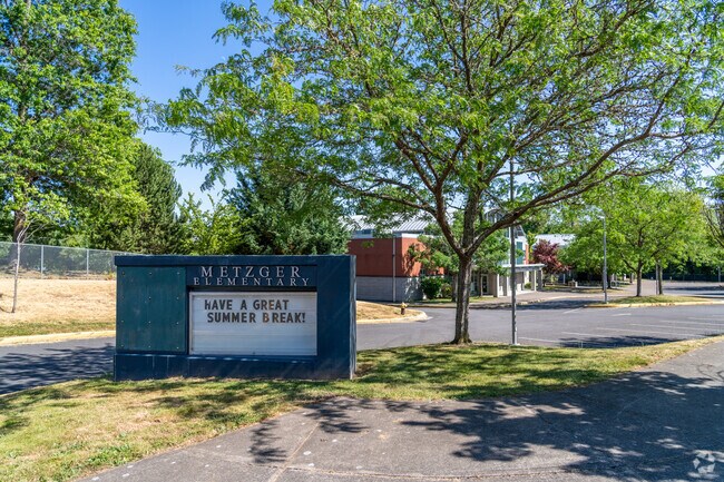 Children in the neighborhood may attend either Metzger Elementary School, which receives a B grade from Niche.