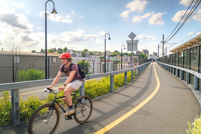 The Community Bike Path in East Somerville is an important connector between Concord and Boston.