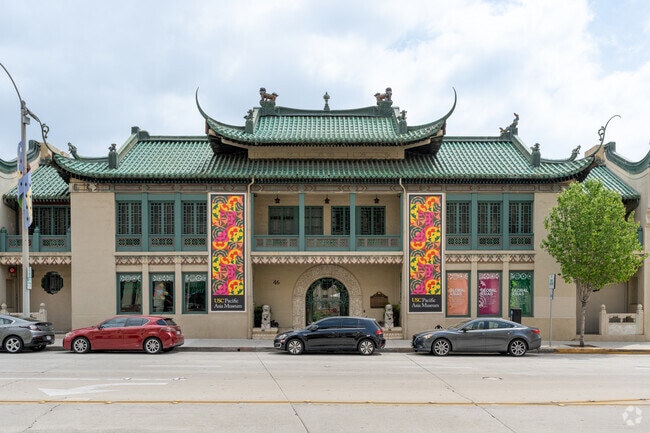 Check out USC's Asia Pacific Museum, located in the Playhouse Village in Pasadena, Ca.