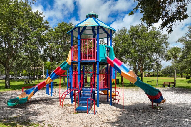 Kids playground in Riviera Beach neighborhood by the Dan Calloway Recreational Center.