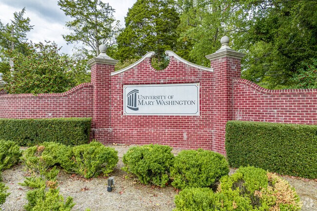 Fredericksburg is the home of the University of Mary Washington.