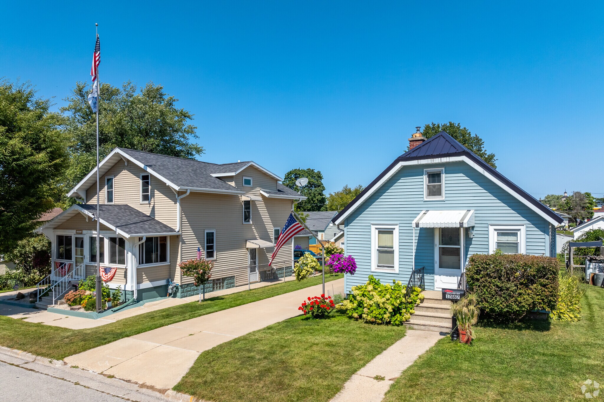 A couple small bungalow homes in the Oak Grove neighborhood.
