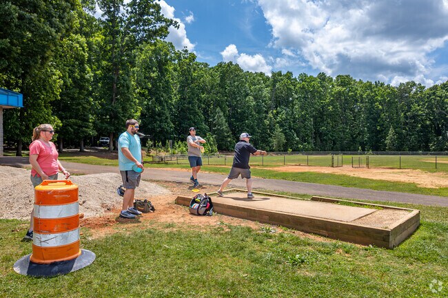 Keep your aim straight as you tee off in Kilborne Park in Eastland-Wilora Lake.