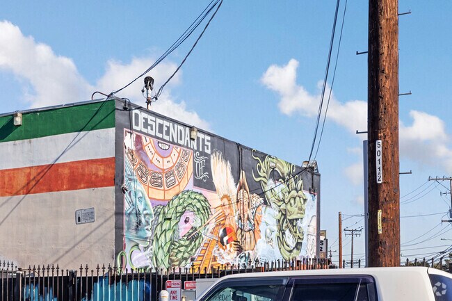 Colorful street art is everywhere in the Meadow Brook neighborhood.