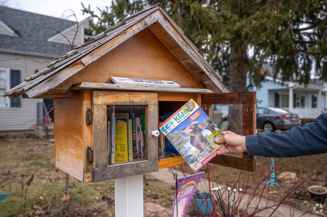 Little Free Libraries can be found throughout the Sak's Woods neighborhood in Middleton, WI.