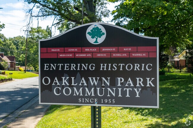 Oaklawn, also known as Oaklawn Park, was recently designated as a historic district.