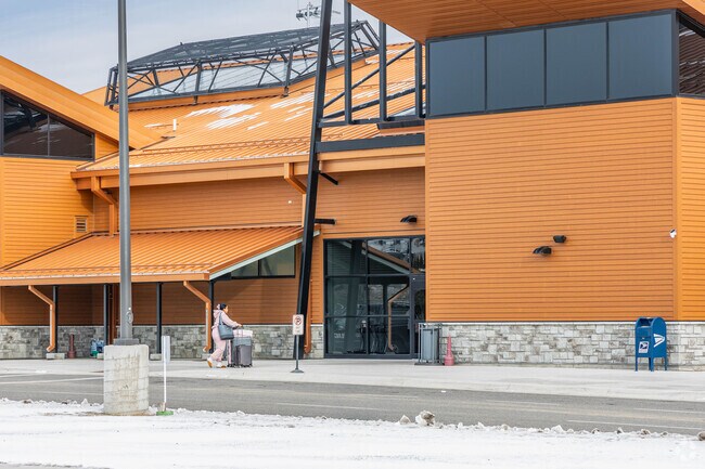 You can catch a flight just down the street from Floral Park at Bert Mooney Airport.