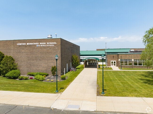 Center Moriches High School main entrance.