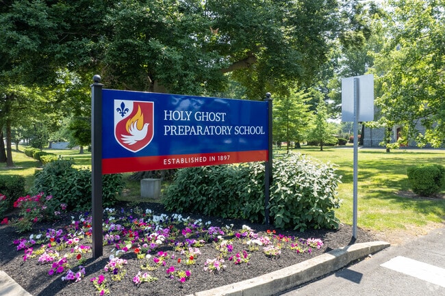 Holy Ghost Preparatory School serves the students in the Bensalem neighborhood.