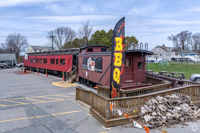 Missing Link BBQ in Brayton Point is restoring vintage train cars for a unique dining vibe.