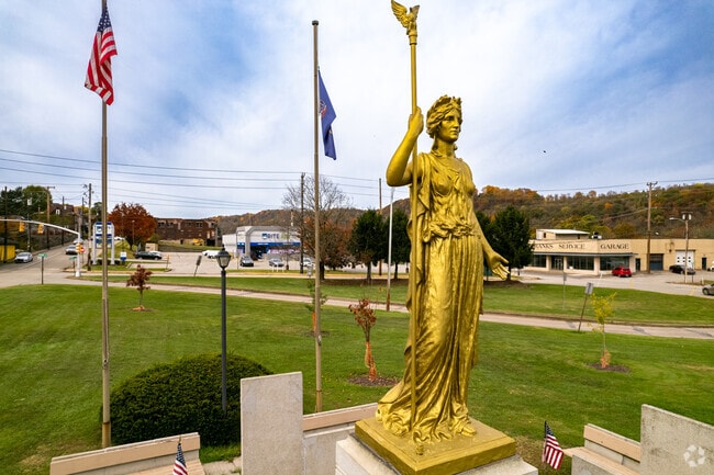 Eastgate Park welcomes travelers into Monessen.