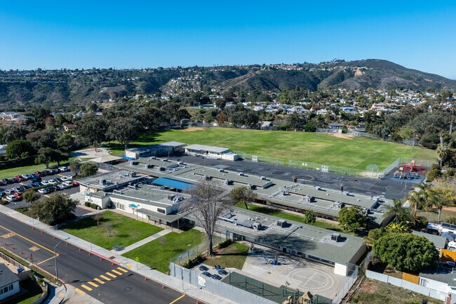 A look at the campus of Alcott Elementary School.