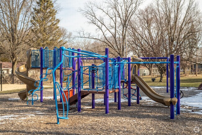 The playground equipment at Orchard Ridge Park.